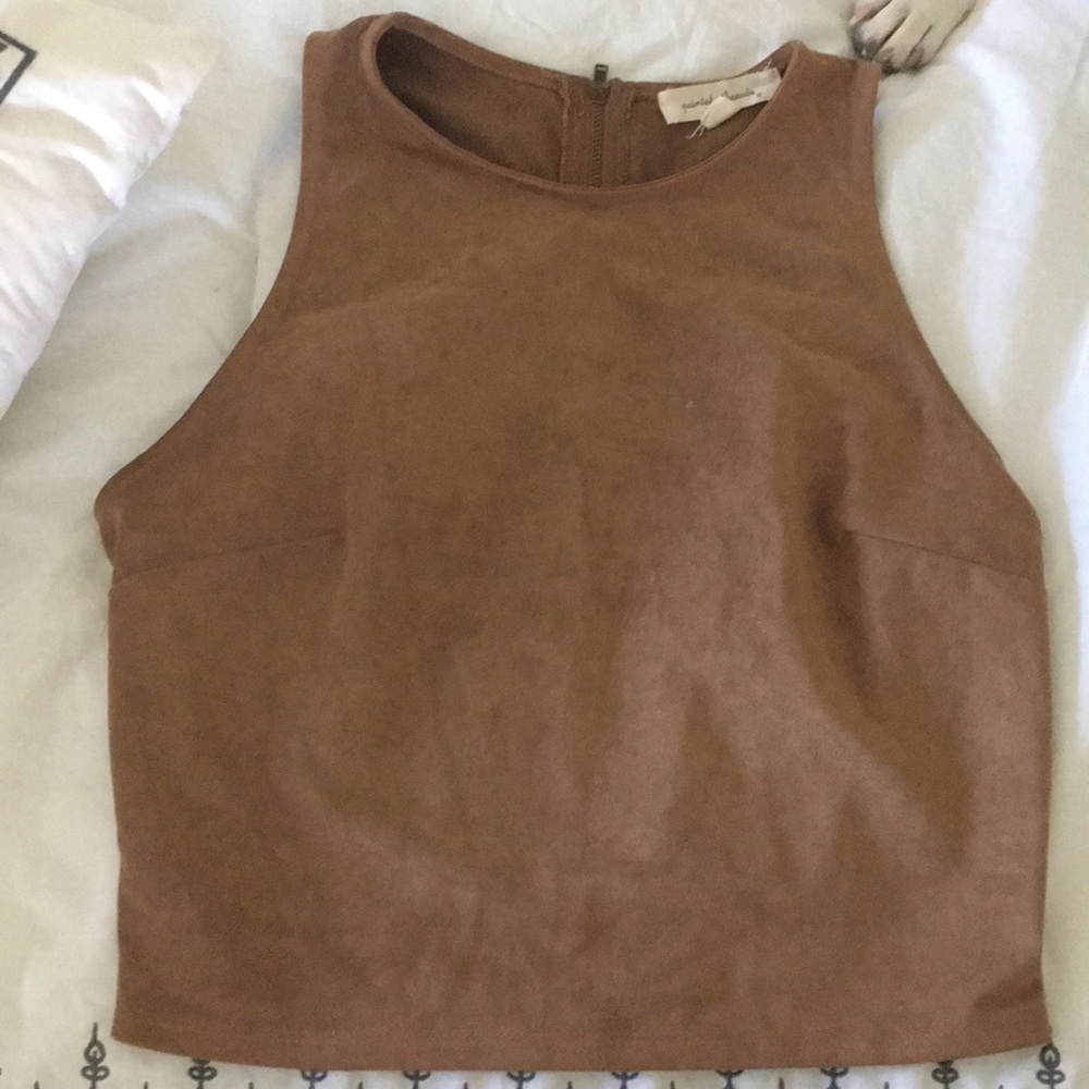 Crop top, suede